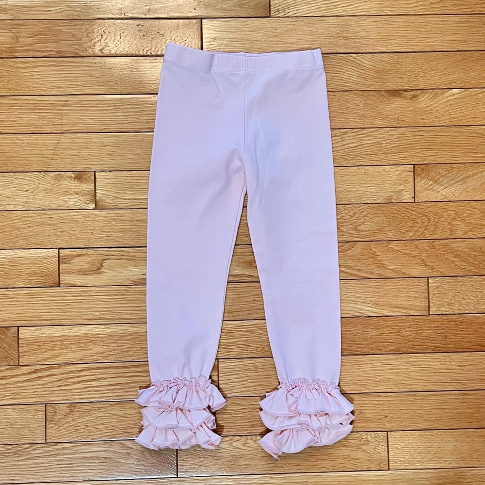 💕Sz 5 SweetHoney adorable pink ruffle leggings!